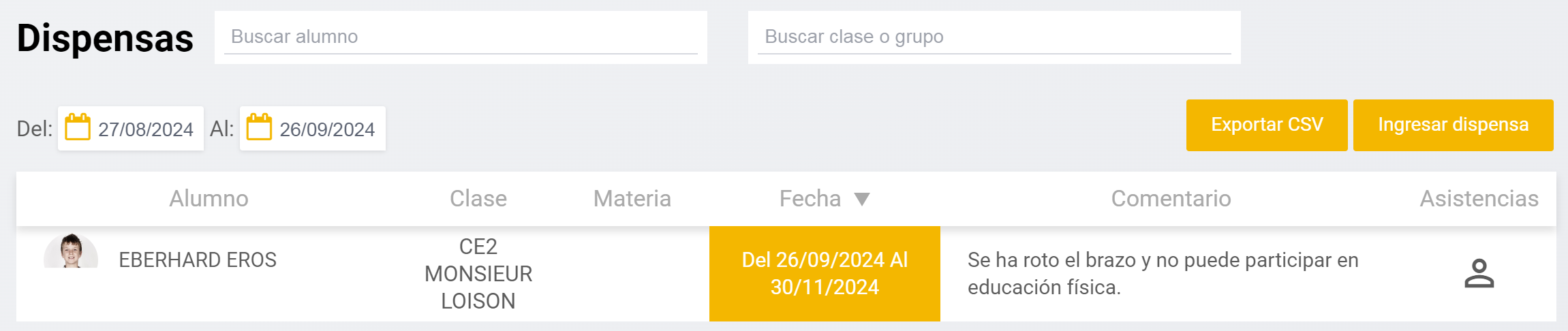 Dispensas accueil.png